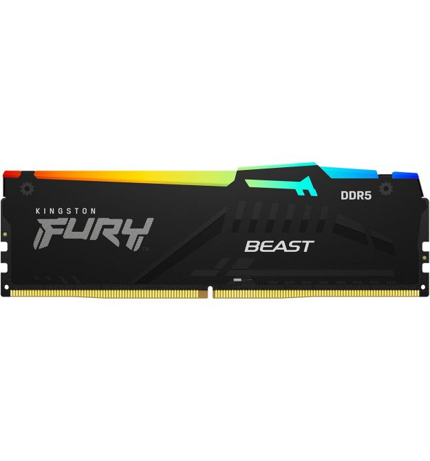 Kingston Память ПК Kingston DDR5 64GB KIT (32GBx2) 6000 FURY Beast RGB