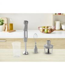 Tefal Блендер погружной Quickchef+ 1000Вт, 3в1, чаша-800мл, чопер-500мл, турборежим, серебристо-серый