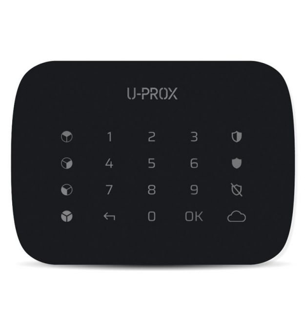 U-Prox Беспроводная сенсорная клавиатура Keypad G4 Black, 4 группы, беспроводной, чёрный
