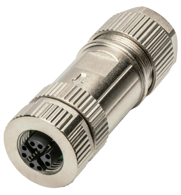Digitus Коннектор CАТ 6A M12 F, X-coded, STP, IP67
