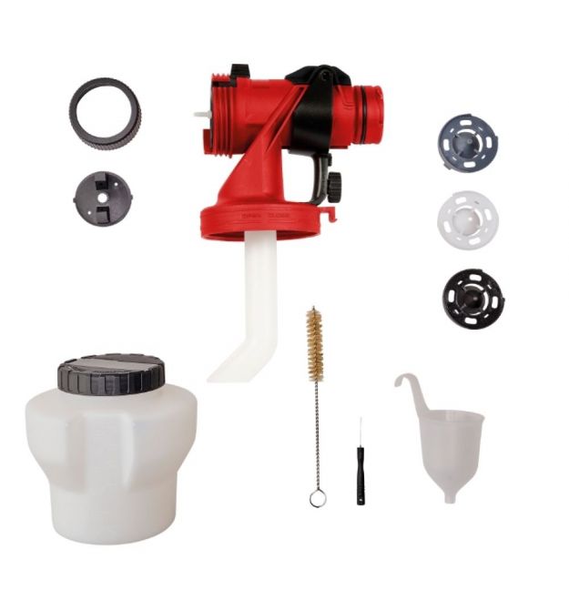 Einhell Набор для аккумуляторного краскопульта TE-SY 18/90 Li, бак 1200мл, голова, 3 форсунки