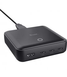 Trust Зарядное устройство сетевое Maxo 100Вт, 3xUSB-C/USB-A ,PD, чорний