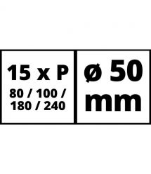 Einhell Набор шлифбумаги для TC-PA 50, 50 мм, по дереву, 60 шт