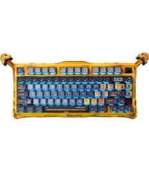 GravaStar x Kailh SpeedyКлавиатура механическая Mercury K1 Pro 80keys, Mint, BT/WL/USB, желтая