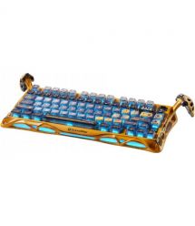 GravaStar x Kailh SpeedyКлавиатура механическая Mercury K1 Pro 80keys, Mint, BT/WL/USB, желтая