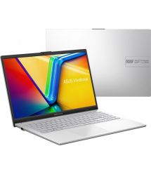 ASUS Ноутбук Vivobook Go 15 E1504FA-BQ1105 15.6" FHD IPS, AMD R3-7320U, 16GB, F512GB, UMA, NoOS, Серебристый