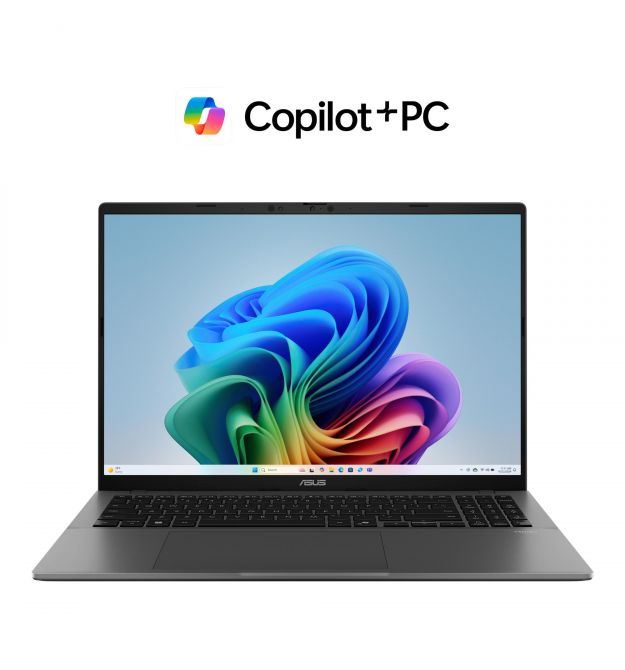 ASUS Ноутбук Vivobook S16 S3607QA-PL006W 16" 2.5K IPS, Snapdragon X1 26 100, 16GB, F1TB, UMA, Win11, Серый