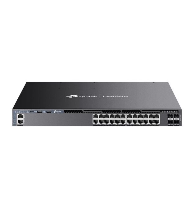TP-Link Коммутатор SG6428XHP 24xGE (24xPoE), 4xSFP+, 720Вт, Управляемый L3