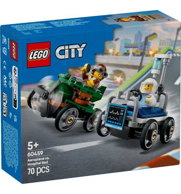 LEGO Конструктор City «Самолет против больничной кровати» Набіо для перегонов