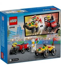 LEGO Конструктор City «Пицца-авто против пожарной машины» Набор перегонов