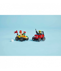 LEGO Конструктор City «Пицца-авто против пожарной машины» Набор перегонов