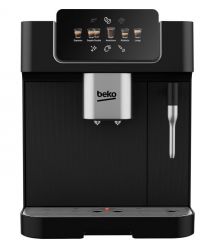 Beko Кофемашина Beko 2.0л, зерно + молоко, ручной капучинатор, авторецептов - 5, черный