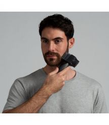 Panasonic Триммер для бороды,усов, тела, сеть+акум., насадок-2, чехол, быстрая зарядка, сталь, черно-золотой