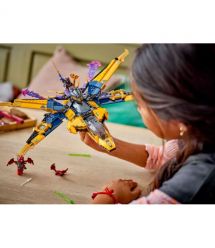 LEGO Конструктор Ninjago Суперштормовой реактивный самолет Рас и Арин