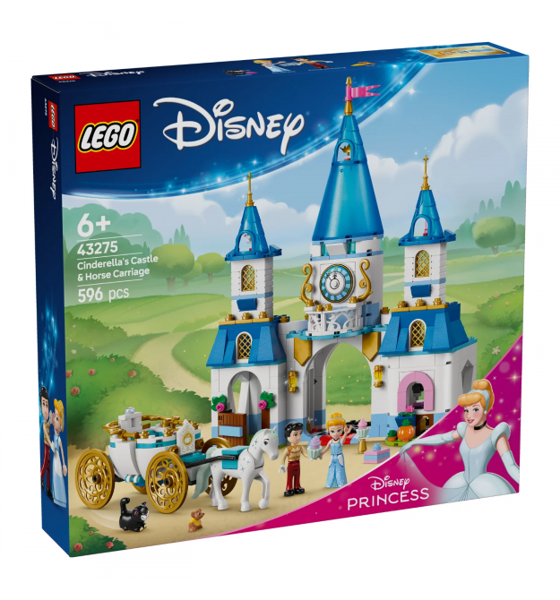 LEGO Конструктор Disney Princess Замок Золушки и карета