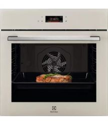 Electrolux Духовой шкаф Electrolux электрический, 72л, A+, дисплей, конвекция, телескопические направляющие, шампань
