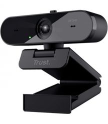 Trust Вебкамера Trust Taxon ECO, 2K QHD, 30 fps, auto focus, OEM BOX, чорний
