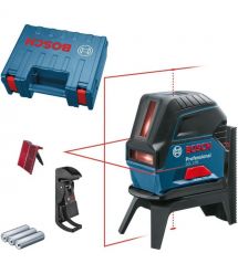 Bosch Нивелир лазерный GCL2-50+RM1+BM3 до 20м, ±0.3мм/м, 4AAx1.5В, IP54, чехол, мишень, кейс, 0.6кг
