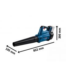 Bosch Воздуховод садовый аккумуляторный AdvancedLeafBlower 18В-750 198 км/ч 2.8кг без АКБ и ЗП