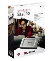 Kingston Портативный SSD Kingston 4TB USB 3.2 Gen 2x2 Type-C XS2000