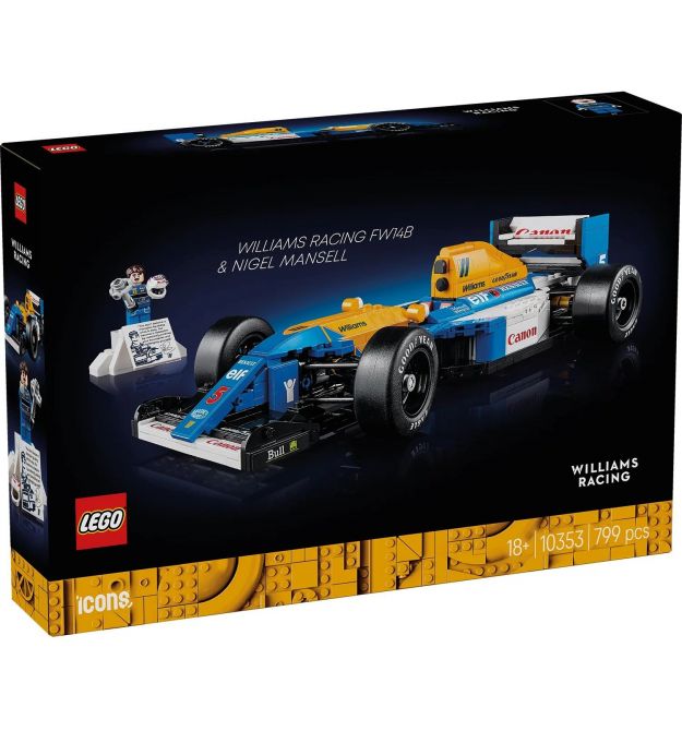 LEGO Конструктор Icons Williams Racing FW14B и Найджел Менселл