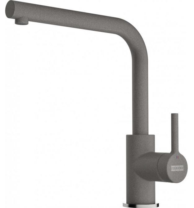 Franke Смеситель для кухни Lina L Shape, дл.излива - 212мм, поворотный, 1 рычаг, серый камень