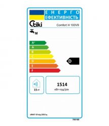 Tiki Водонагреватель GBH100, 100 л, круглый, сухой тэн, горизонтальный монтаж, мех. упр-ние
