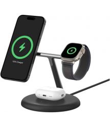 Belkin Беспроводное зарядное устройство 3in1 Magnetic Qi2 15Вт, черный