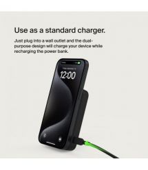 Belkin Портативное зарядное устройство Power Bank 8000мАч, MagSafe Wireless, черный