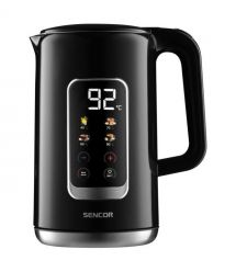 Sencor Электрочайник 1.7л, Strix, LED дисплей, двойные стенки, черный
