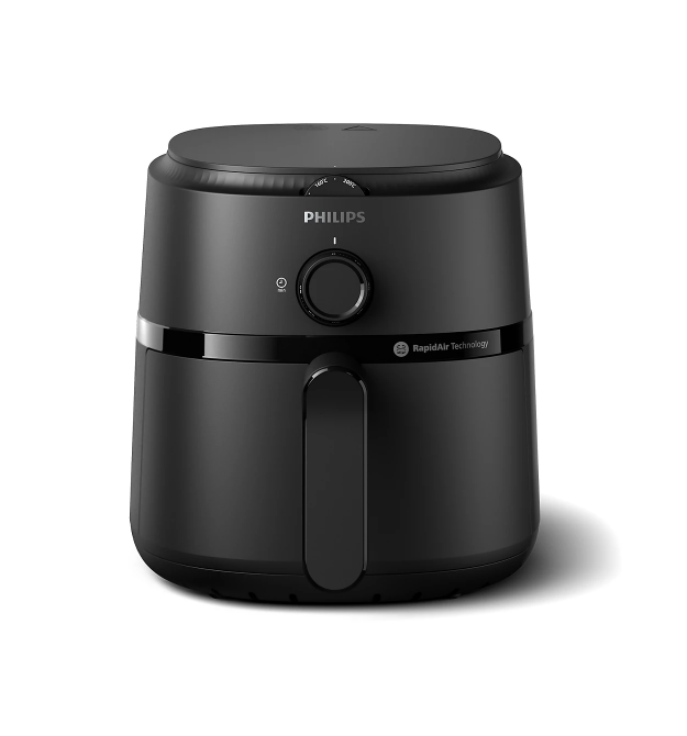 Philips Мультипечь Airfryer 1000 series S, 1500Вт, чаша-3.4л, механ. управл., пластик, черный