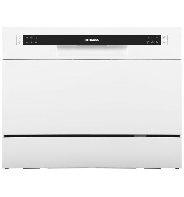 Hansa Посудомоечная машина ZWM 536 WH настольная, 6компл., A+, 55см, дисплей, белый