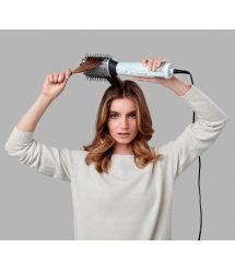 Remington Фен-щетка HydraLuxe, 1200Вт, режимов-3, ионизиция, хол. обдув, керамика, белый