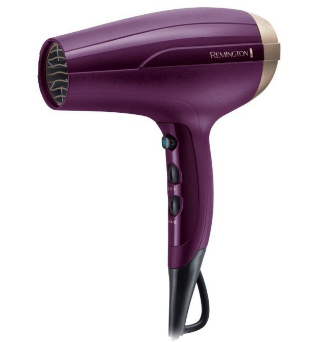 Remington Фен Your Style, 2300Вт, режимов-3, дифузор, насадка для прикорневого обьема, иониз-я, хол. обдув, фиолетовый