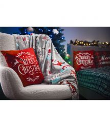 ARDESTO Плед Flannel 160х200см, 100% полиэстер, рождественские котики