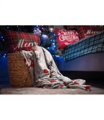 ARDESTO Плед Flannel 160х200см, 100% полиэстер, рождественские котики