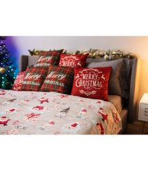 ARDESTO Плед Flannel 160х200см, 100% полиэстер, рождественские котики