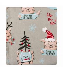 ARDESTO Плед Flannel 160х200см, 100% полиэстер, рождественские котики