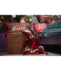 ARDESTO Плед Flannel 160х200см, 100% полиэстер, рождественские корги