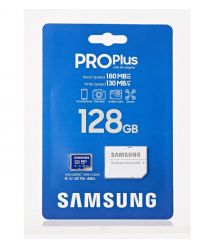 Samsung Карта памяти microSDXC 128GB C10 UHS-I R180MB/s PRO Plus