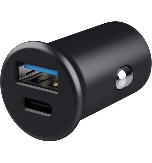 Trust Автомобильное зарядное устройство 38Вт USB-A/USB-C PD, QC, черный