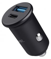 Trust Автомобильное зарядное устройство 38Вт USB-A/USB-C PD, QC, черный
