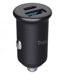 Trust Автомобильное зарядное устройство 38Вт USB-A/USB-C PD, QC, черный