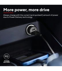 Trust Автомобильное зарядное устройство 38Вт USB-A/USB-C PD, QC, черный