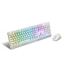 MSI Комплект клавиатура и мышь Vigor GK30 COMBO WHITE UA USB, EN/UKR/RU, RGB, белый