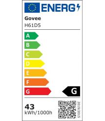 Govee Лента светодиодная умная H61D3 Neon Rope Light 2, 5м, RGBIC, WI-FI/Bluetooth, Белый