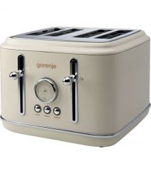 Gorenje Тостер 950Вт, функц. разморозки, автоотключение, пластик + металл, бежевый