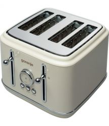 Gorenje Тостер 950Вт, функц. разморозки, автоотключение, пластик + металл, бежевый