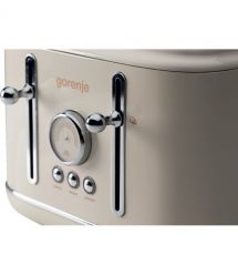 Gorenje Тостер 950Вт, функц. разморозки, автоотключение, пластик + металл, бежевый