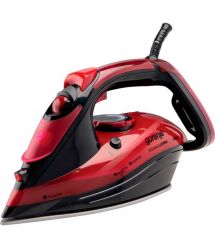 Gorenje Утюг, 2800Вт, 350мл, паровой удар -100гр, верт. отпаривание, антинакипь, автоотключение, керам. подошва, красный